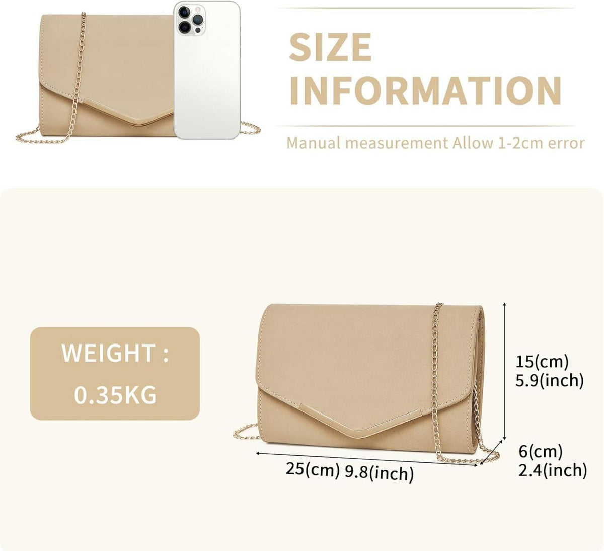 Elegante Miss Lulu Damen Umschlag Clutch für Hochzeit Party