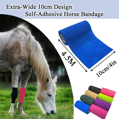8x Selbstklebende Verband Bandage 10cm x 4,5m – Elastische Fixierbinde