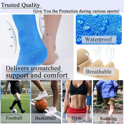 8x Selbstklebende Verband Bandage 10cm x 4,5m – Elastische Fixierbinde