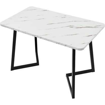 Esstisch Set 117cm mit 4 modernen Esszimmerstühlen