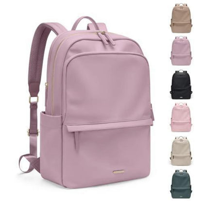 Laptop Rucksack Damen 15.6 Zoll Rosa Lila – Casual Daypack für Arbeit & Reisen