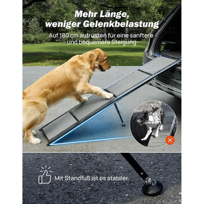 Faltbare Hunderampe für Auto, SUV & LKW – 90kg Belastbarkeit