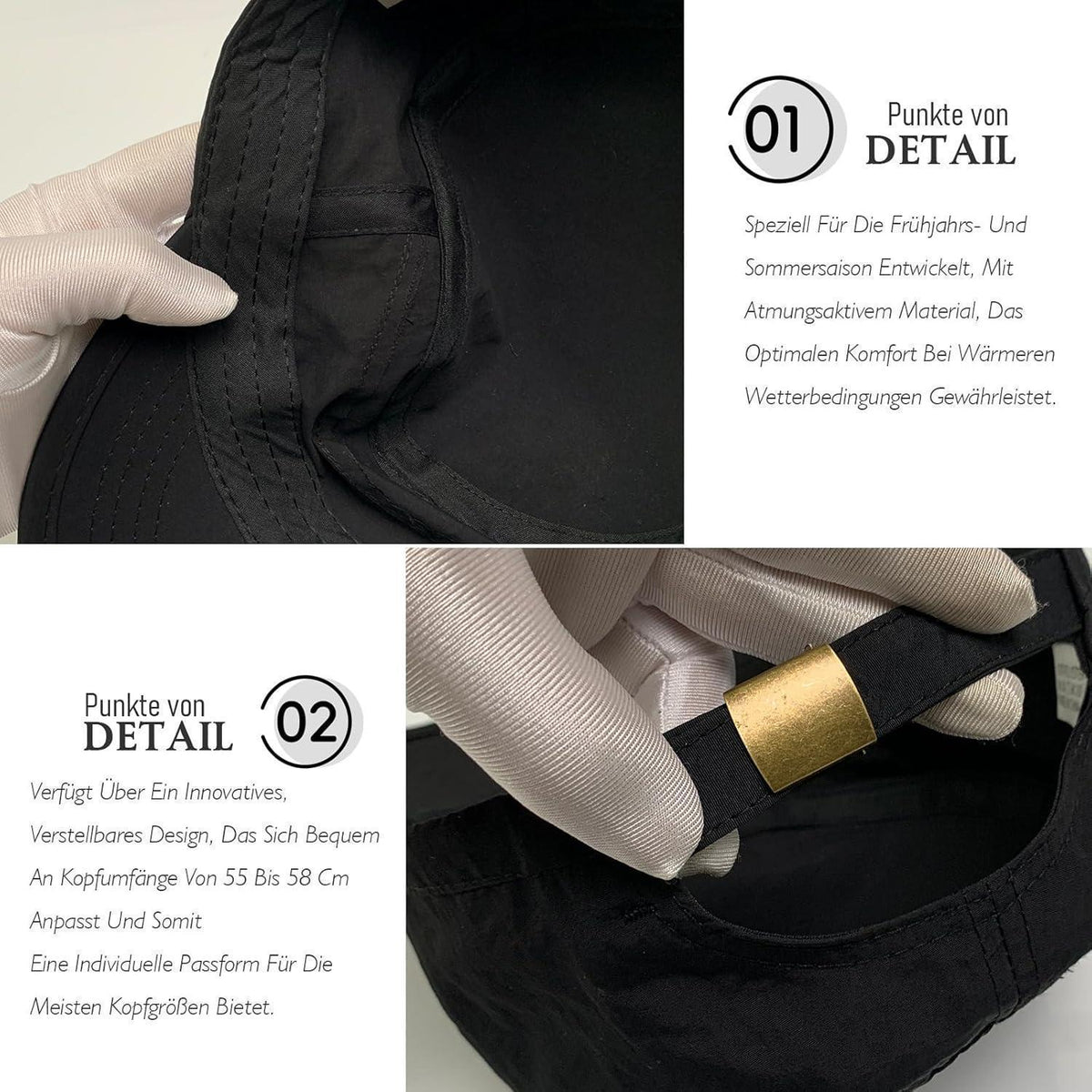 Military Cap Herren Verstellbar – Vintage Flatcap für Frühling & Sommer