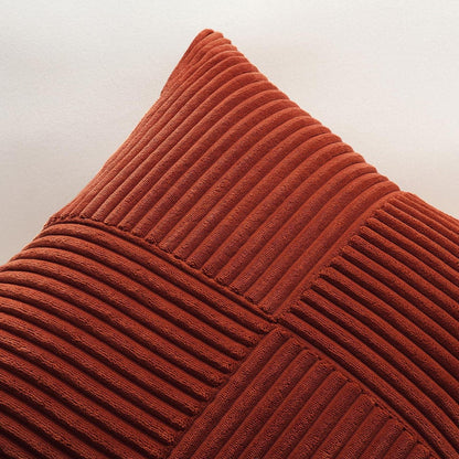 Cord Kissenbezug 40x60 cm, Dunkelrost, 2er Set