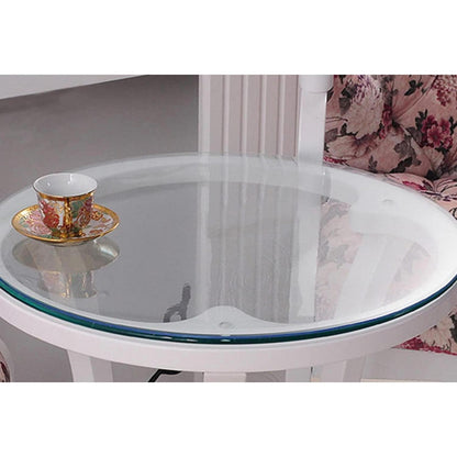 PVC Tischdecke Transparent Rund 100cm, 2mm Dicke Wasserdicht