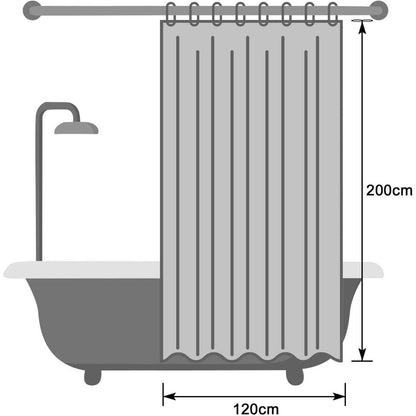 Rosa Duschvorhang 120x200 cm – Wasserdicht & Antibakteriell