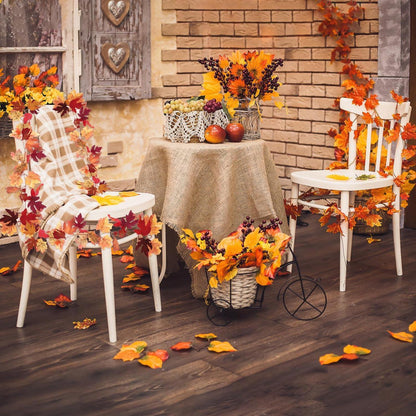Herbstgirlande Ahornblätter 175cm - 2er Set für Tür & Deko