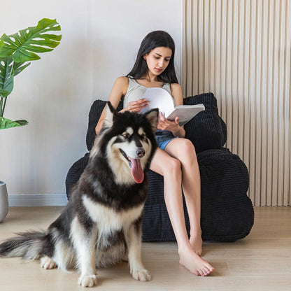 Faltbares Schlafsofa mit Kissen & Matratze – Komfortables Bodensofa
