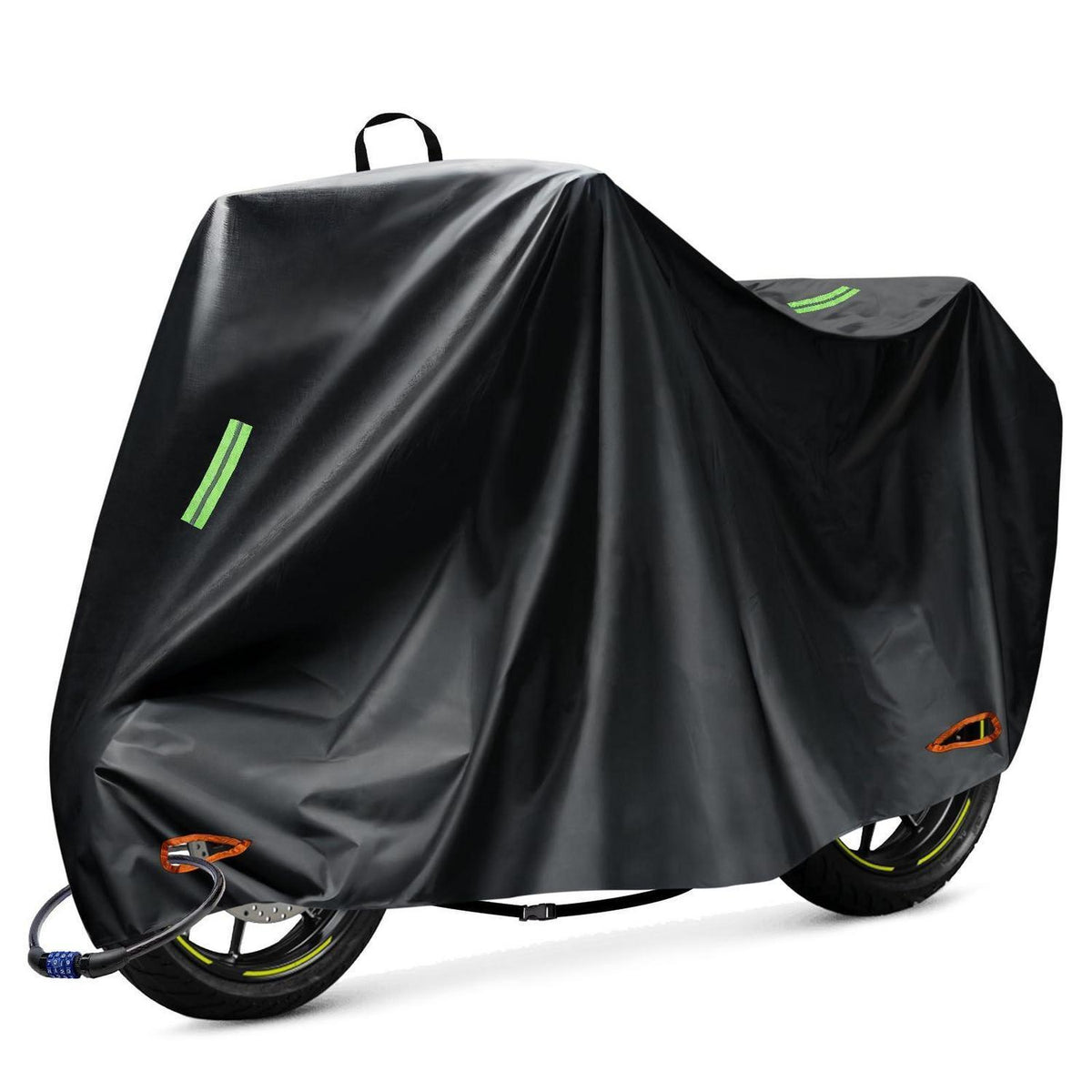 Motorrad Abdeckplane Wasserdicht 245x105x125cm mit Schlossloch