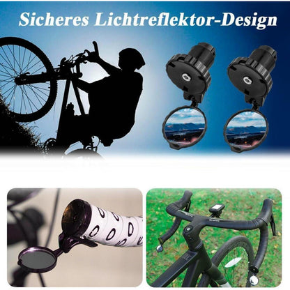 Fahrradspiegel 2er-Set, 360° drehbar & klappbar
