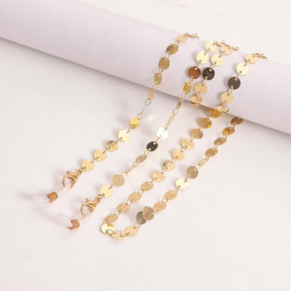 2x Brillenkette Damen Gold Sterne Pailletten Brillenband
