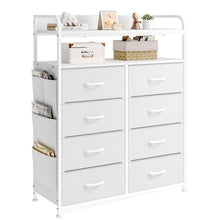 Weiße Kommode mit 8 Schubladen – Stauraum für Schlafzimmer & Wohnzimmer