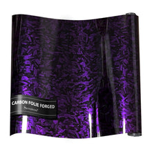 Carbonfolie geschmiedet, 150x30cm – Glanz Lila