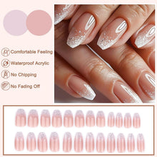 French Press on Nails Rosa Ballett Glitzer – Künstliche Nägel zum Aufkleben