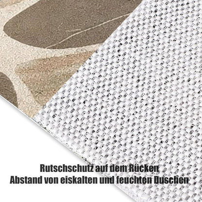 Rutschfeste Duschmatte 120x140 cm – Steinmuster & Zuschneidbar