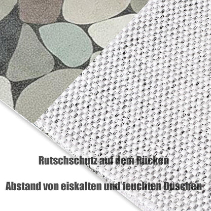 Rutschfeste Duschmatte 90x150 cm - Steinmuster & Komfort