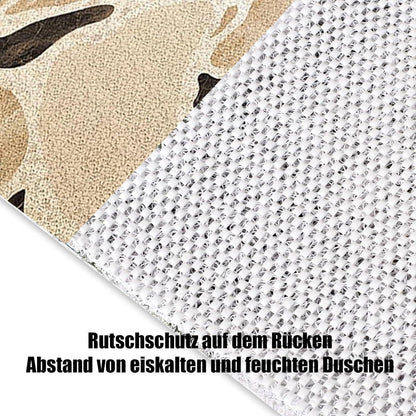 Rutschfeste Duschmatte 120x150 cm – Steinmuster & Zuschneidbar