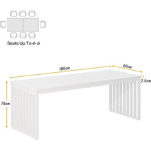 Großer Schreibtisch 180cm – Home Office PC Tisch mit Holzoptik