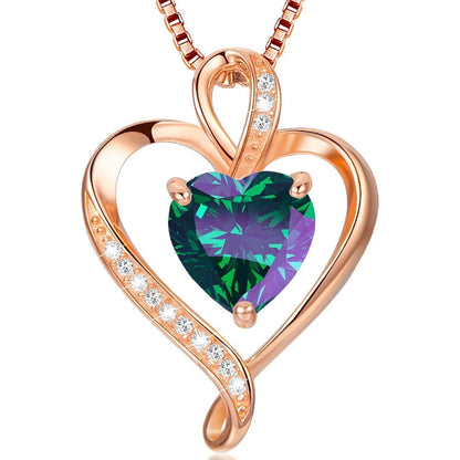 Silber Herz Halskette Damen 925 Sterling Silber Geschenk