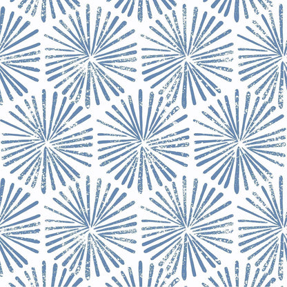 Selbstklebende Tapete Blau-Weiß Geometrisch 44cm x 10m