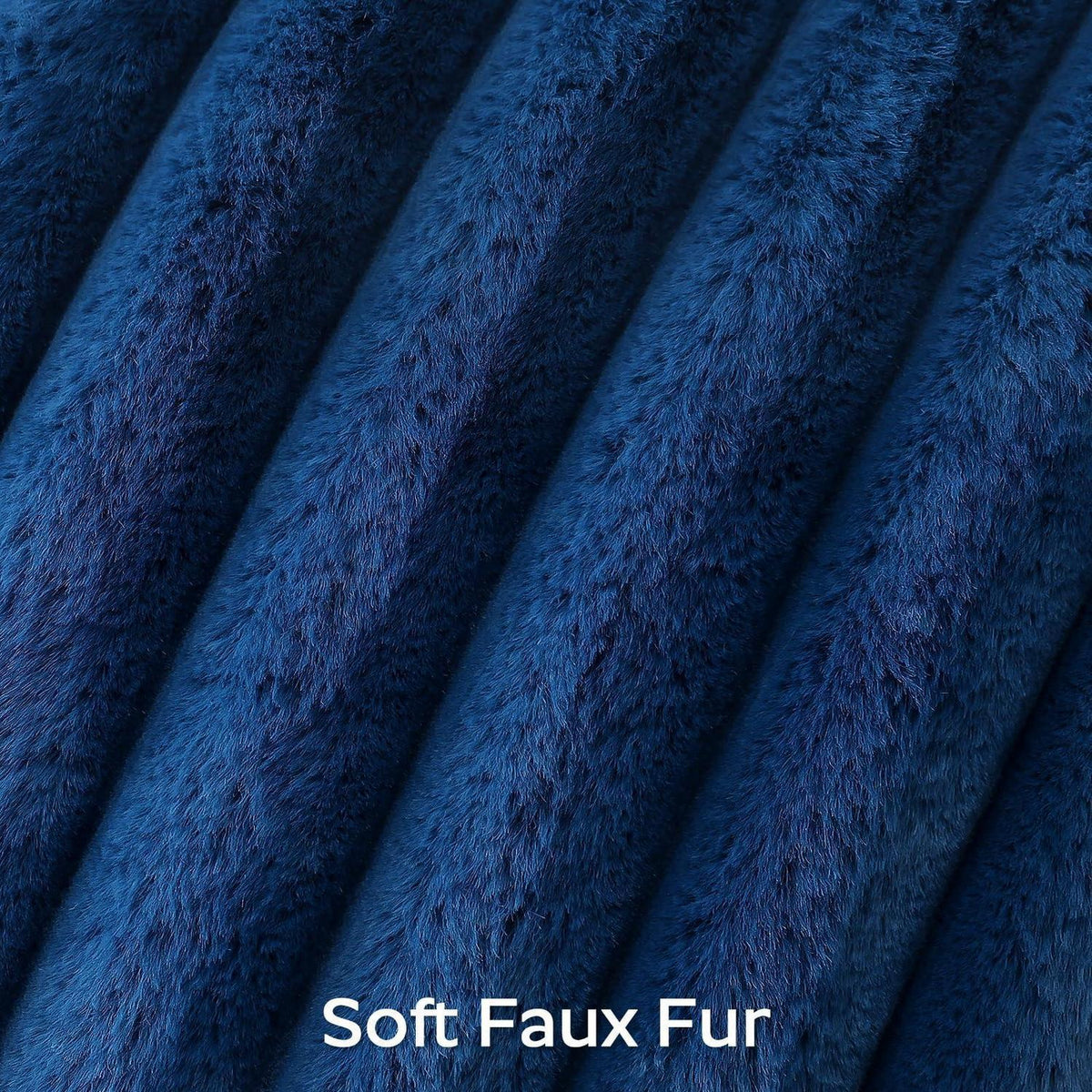Flauschiger Samt Kissenbezug 50x50cm Blau