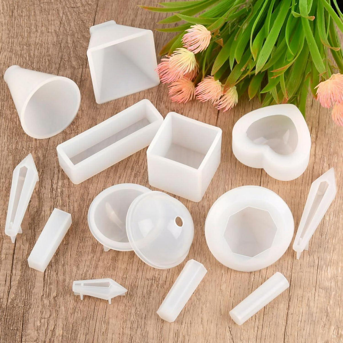 13x Epoxidharz Formen Set – Silikon Gießformen für DIY Projekte