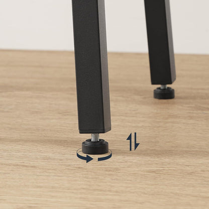 HOOBRO Barhocker 2er Set mit Fußstütze – Schwarz