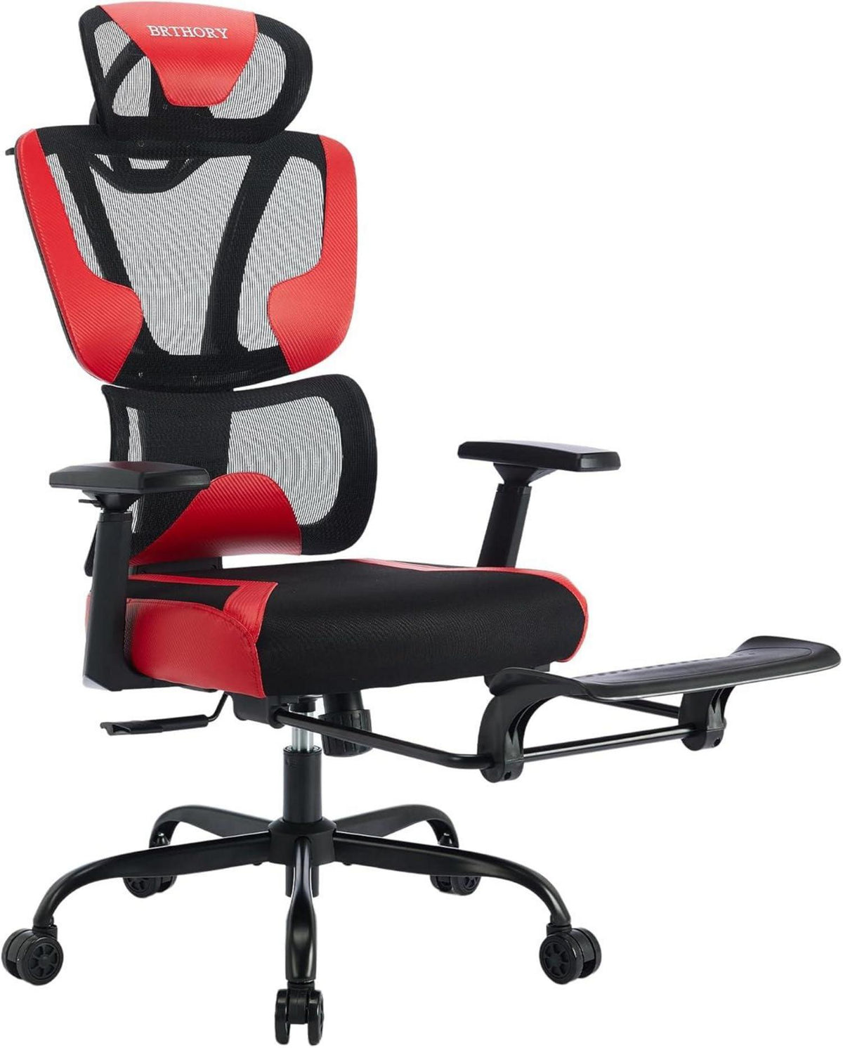 Ergonomischer Bürostuhl 3D-Armlehnen Lendenwirbelstütze Wippfunktion