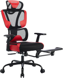Ergonomischer Bürostuhl 3D-Armlehnen Lendenwirbelstütze Wippfunktion