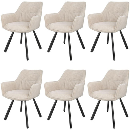 Drehbare Esszimmerstühle Set 6 | Ergonomisch & Komfortabel