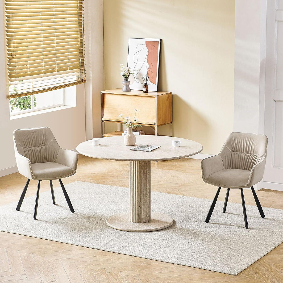 Drehbare Esszimmerstühle Set 6 | Ergonomisch & Komfortabel