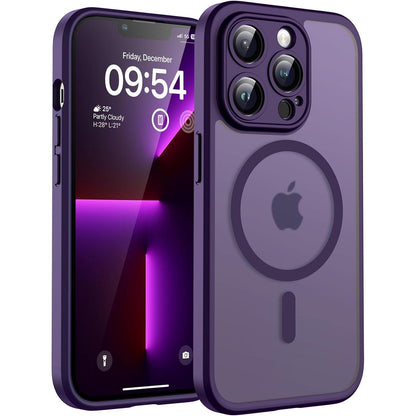iPhone 13 Pro Max Hülle MagSafe, Kameraschutz, Dunkellila