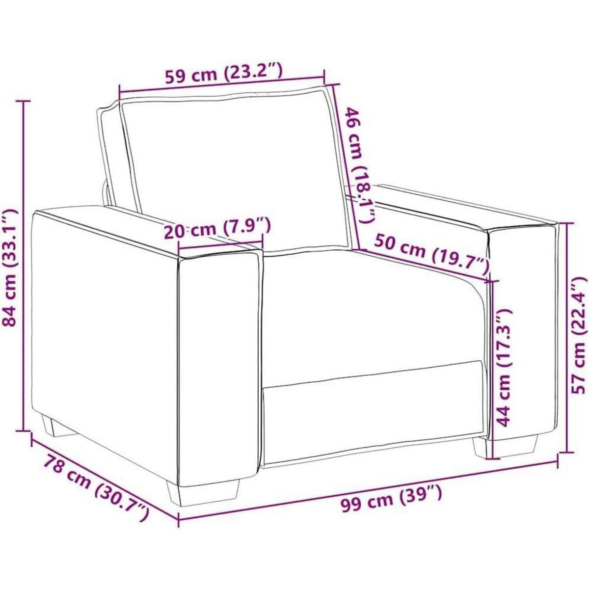 Hellgrauer Sessel – Wohnzimmer, Schlafzimmer & Leseecke