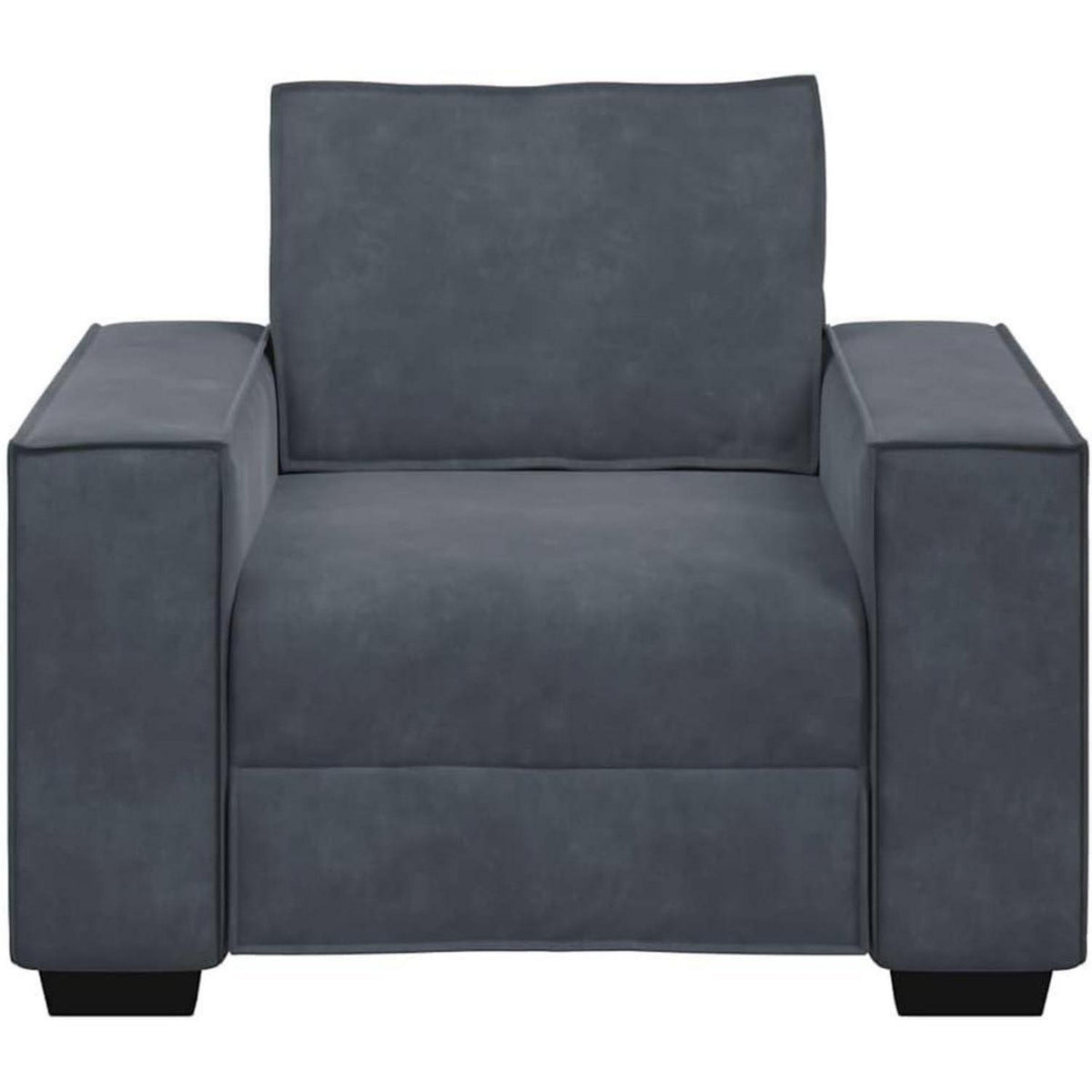 Dunkelgrauer Stoff-Sessel für Wohnzimmer & Schlafzimmer
