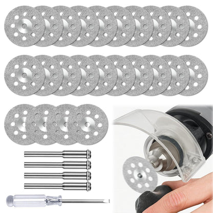 Diamant Trennscheiben Set 22mm für Rotationswerkzeug mit Dornen