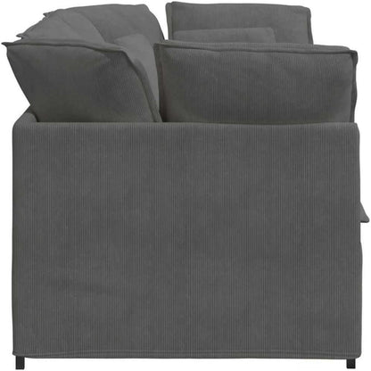 IKAYAA 2-Sitzer Sofa Dunkelgrau – Modernes Design, 200x100x64 cm