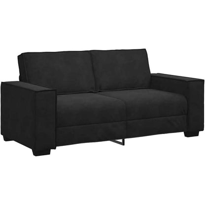 2-Sitzer Sofa Schwarz – Modernes Mini Sofa 140cm