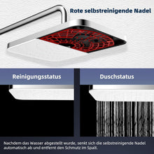 Selbstreinigendes Regenbrause-Set mit Edelstahl Duschstange