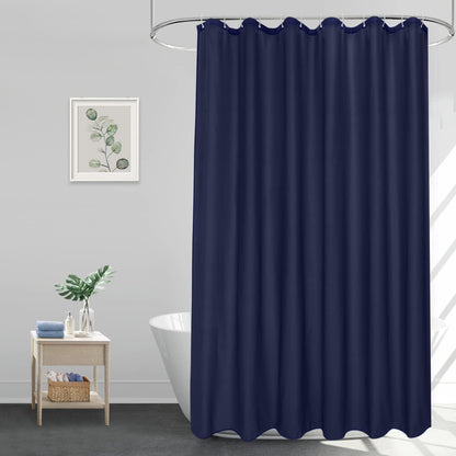 Duschvorhang Dunkelblau 180x220 cm Wasserdicht Textil