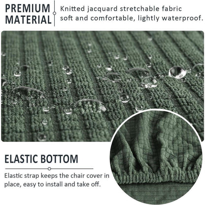 Stuhlhussen 4er-Set Stretch Spandex – Grün