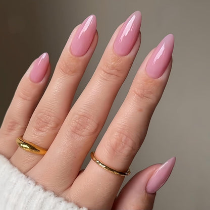 Dunkel Rosa Press On Nails Mandel - Künstliche Nägel zum Aufkleben