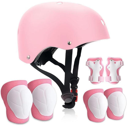 Schoner Set Kinder 7-teilig: Helm, Knieschützer, Ellenbogen- & Handgelenkschützer