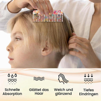 2x Grobzinkiger Lockenkamm - Breiter Zahn für Locken & Pflege