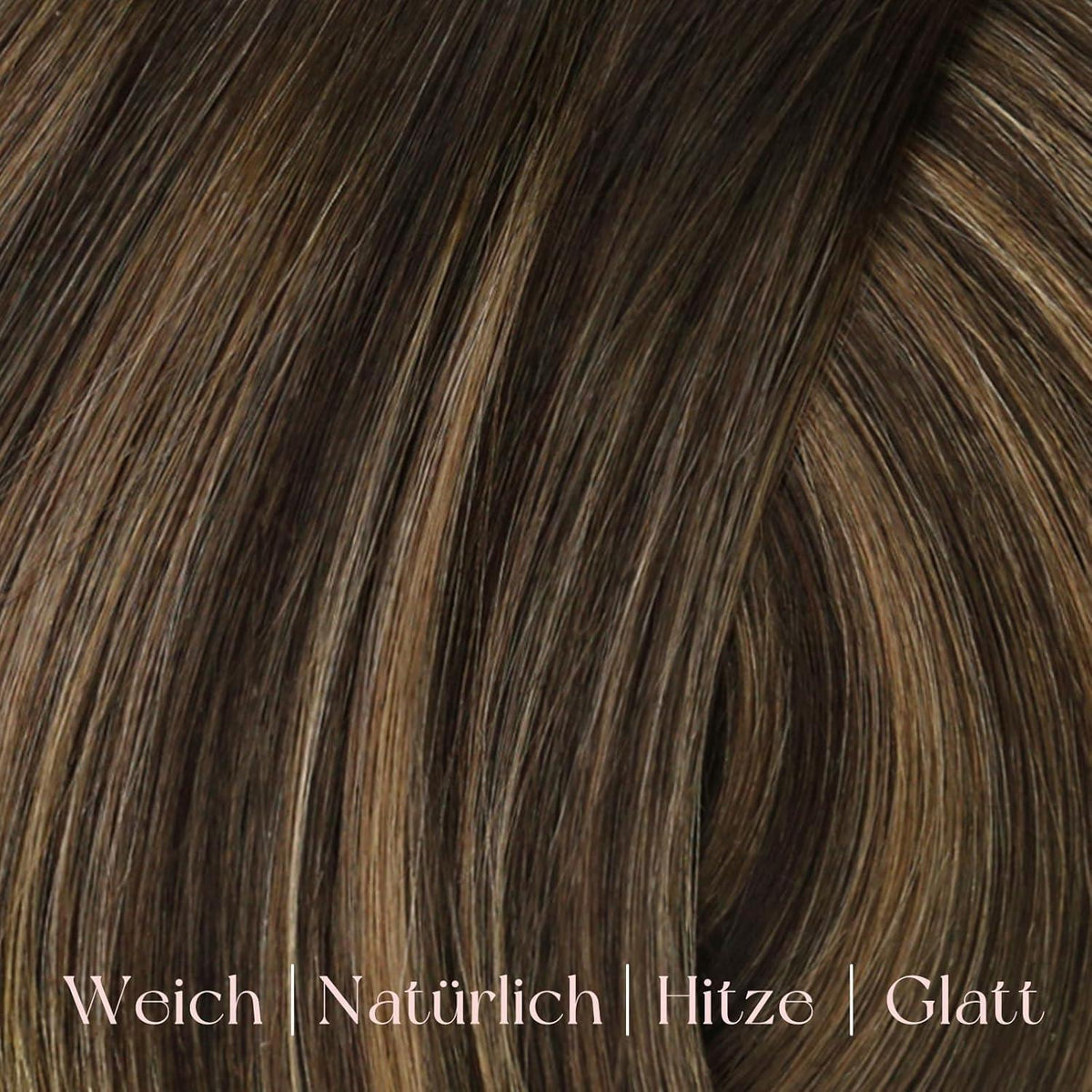 Clip-In Echthaar Extensions Braun Ombre Balayage