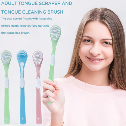 Zungenbürste Zungenschaber Zungenreinigungsbürste 3er Set