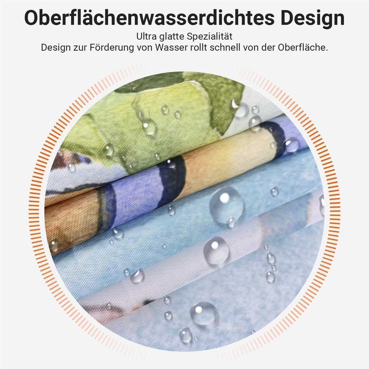 Seepferdchen Duschvorhang 180x200 cm – Wasserabweisend & Waschbar