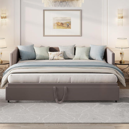 Convertible Schlafsofa 180x200 cm mit Lattenrost & Bettrahmen
