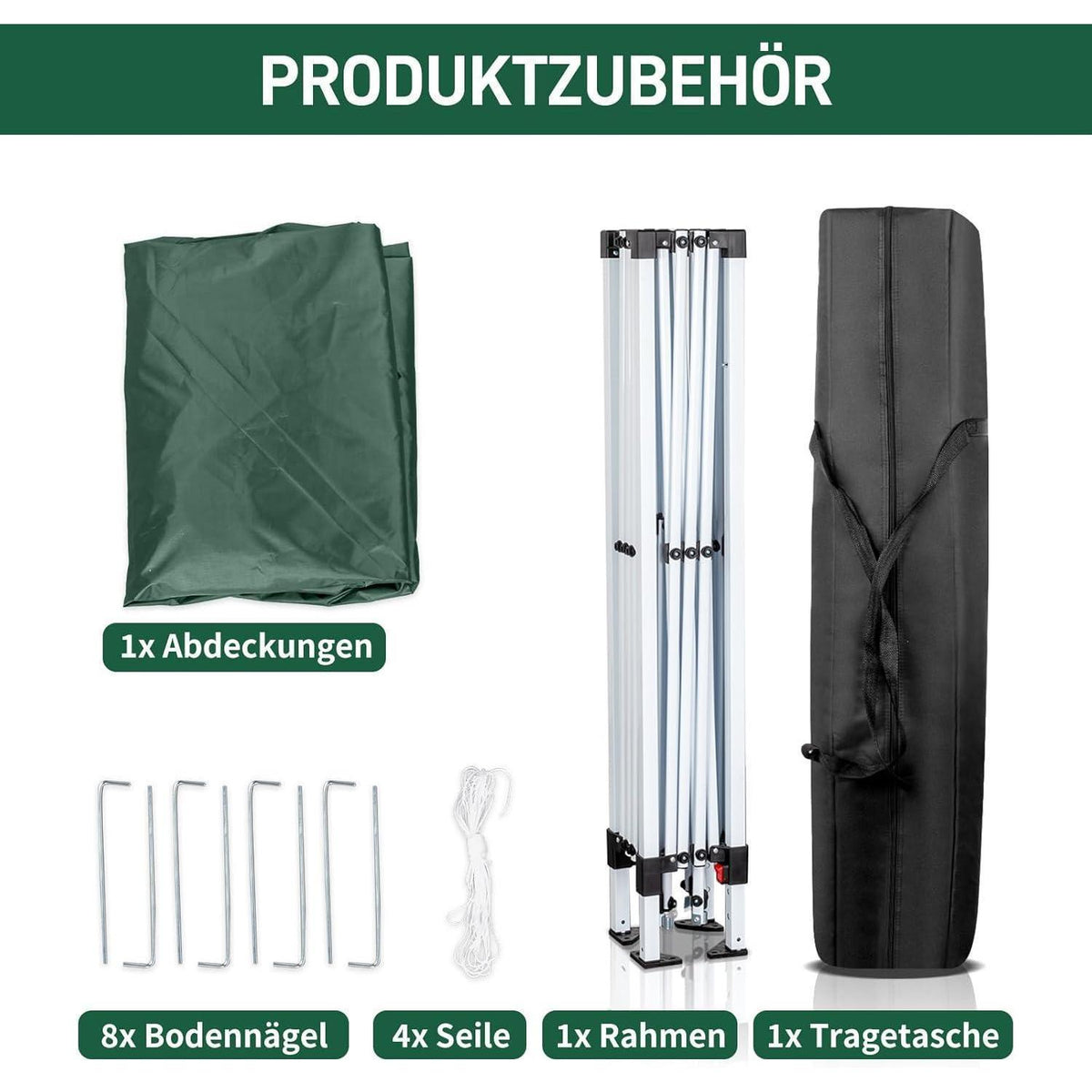 3x3m Faltpavillon – Wasserdicht, Stabil & UV-Schutz für Garten & Camping