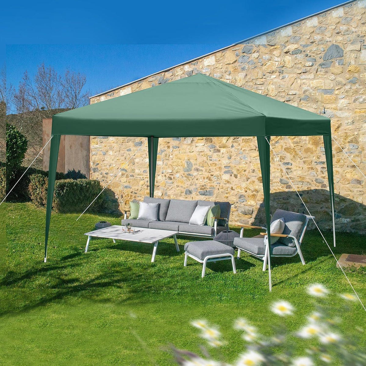3x3m Faltpavillon – Wasserdicht, Stabil & UV-Schutz für Garten & Camping