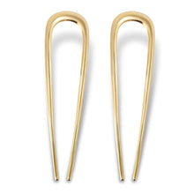 Französische Haarnadeln goldfarben Metall Chignon U-förmige Damen 2